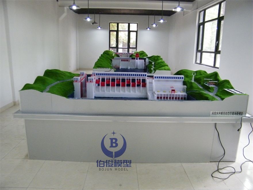 閘壩水利樞紐動態(tài)仿真場景模型